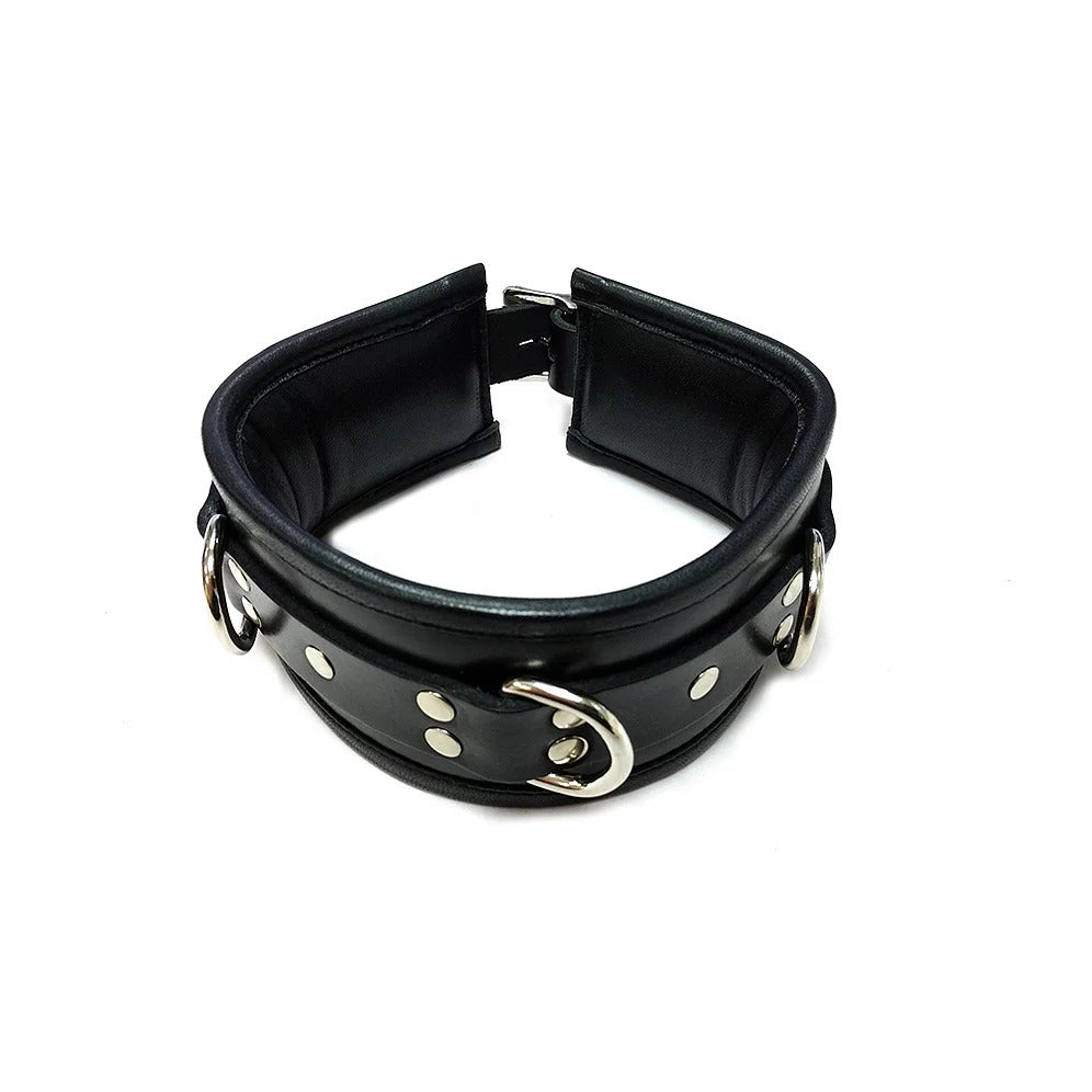 Rouge Garments Black Padded Collar|Front View|"padded collar-front view"|