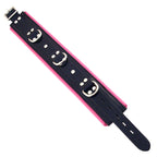 Rouge Garments Black And Pink Padded Collar|Front View|"padded collar-front view"|