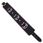 Rouge Garments Black And Purple Padded Collar|Front View|"padded collar-front view"|