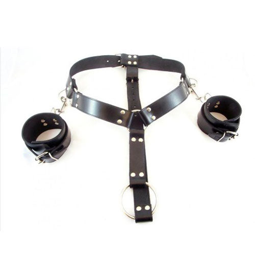 Rouge Garments Cuff Harness|Front View|"premium cuff harness system-front view adult toys direct"|