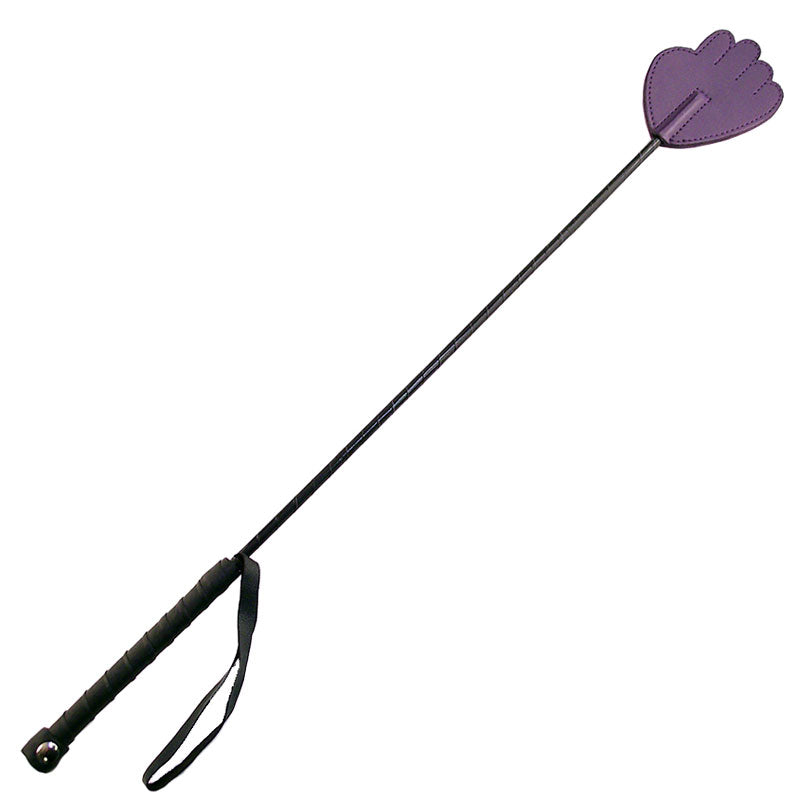 Rouge Garments Hand Riding Crop Purple|Front View|"riding crop-front view"|