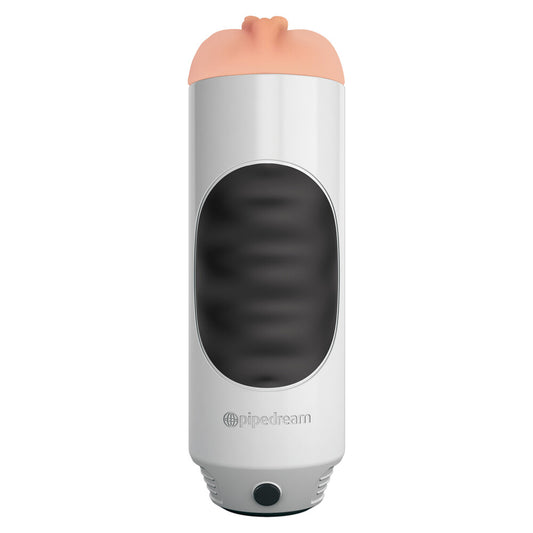 Pipedream Extreme Mega Grip Squeezable Pussy Stroker Masturbator|Front View|"mega design - front view"
