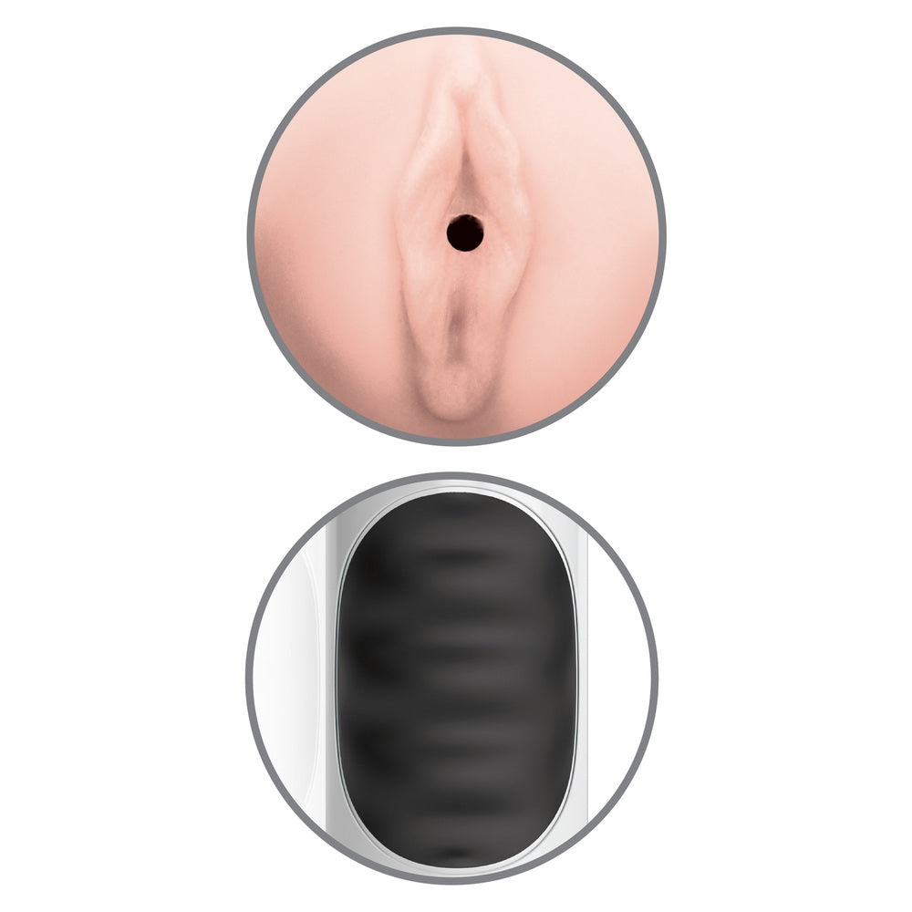 Pipedream Extreme Mega Grip Squeezable Pussy Stroker Masturbator|Back View|"quality build - back view"