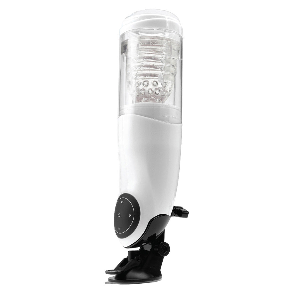 Pipedream Extreme Mega Bator Pussy Vibrating Masturbator|Front View|"vibrating design - front view"
