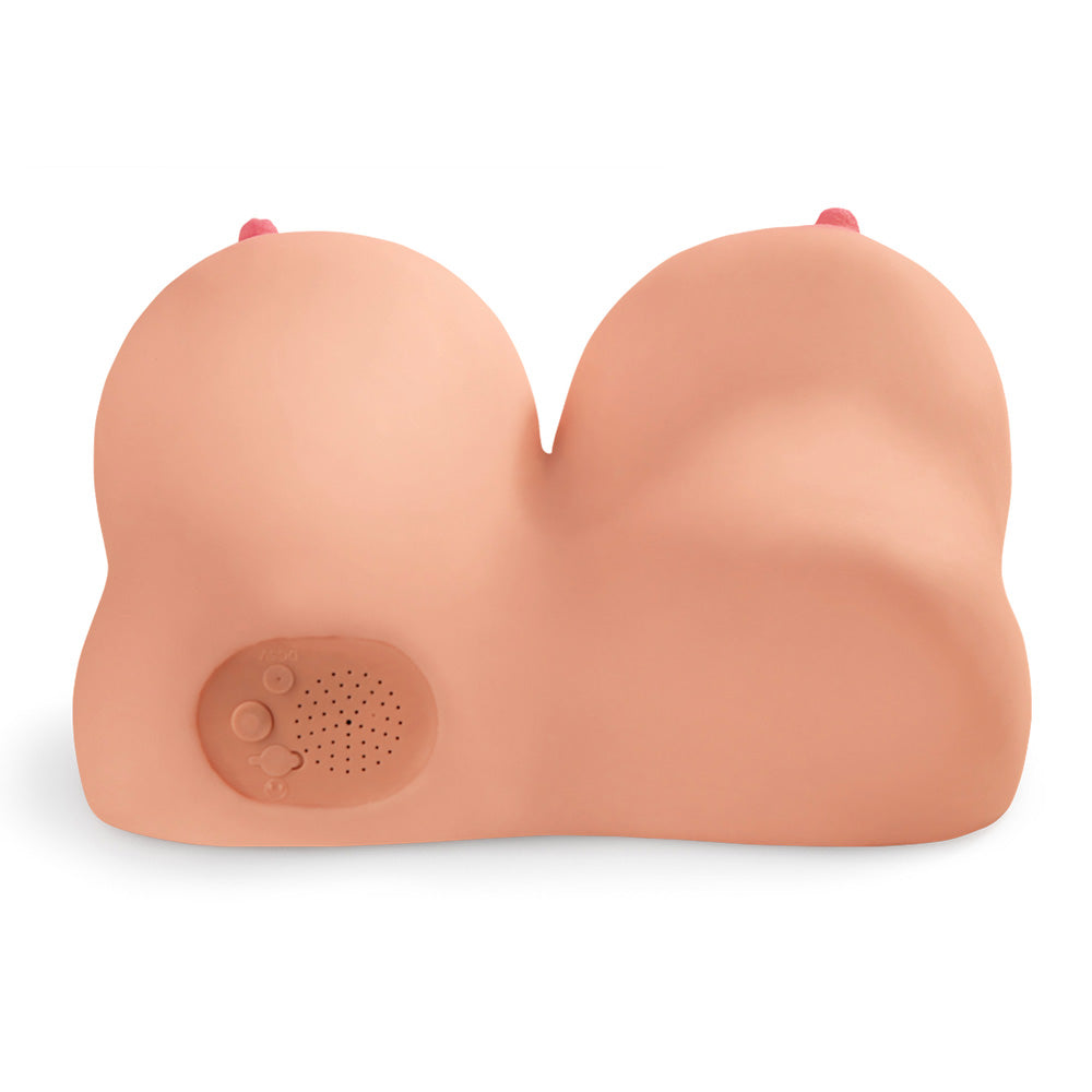 Pipedream Extreme Toyz Dirty Talk Interactive Titty Masturbator|Detail View|"surface detail - detail view"