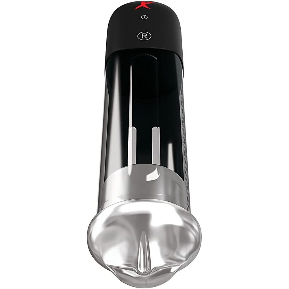 Pipedream Extreme Elite Vibrating Blowjob Power Pump|Back View|"quality build - back view"