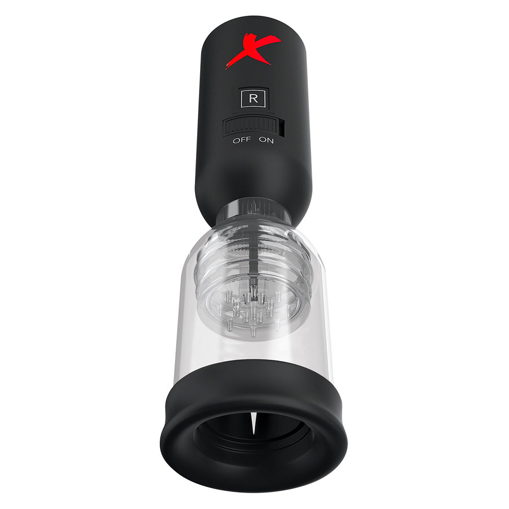 Pipedream Extreme Tip Teazer Power Pump Vibrator|Side View|"pump detail - side view"