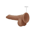 RealRock 7 Inch Dong With Testicles Flesh Tan|Back View|"quality build - back view"