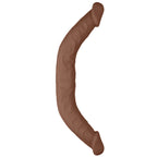 RealRock 18 Inch Double Dildo Flesh Tan|Front View|"double design - front view"
