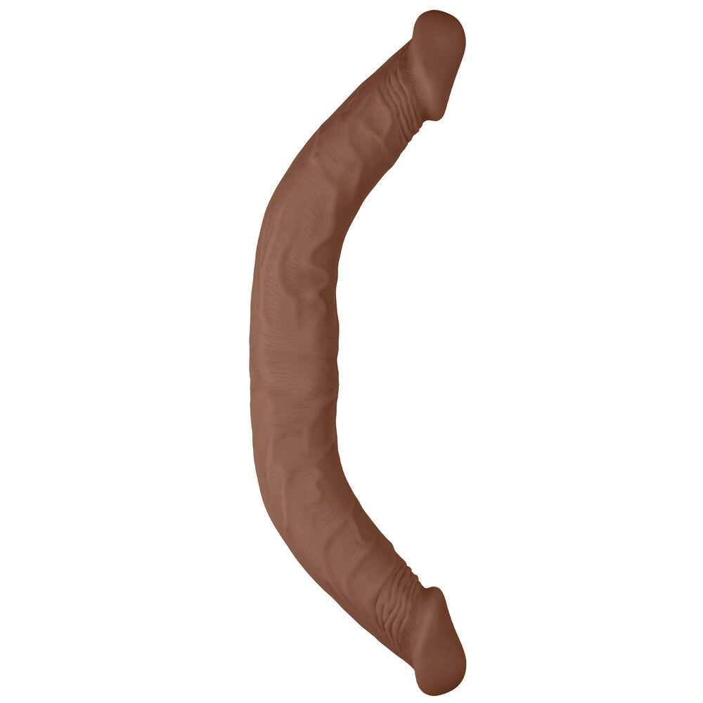 RealRock 18 Inch Double Dildo Flesh Tan|Front View|"double design - front view"