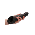 RealRock 8 Inch Penis Sleeve Black|Detail View|"surface detail - detail view"