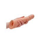 RealRock 8 Inch Penis Sleeve Flesh Pink|Detail View|"surface detail - detail view"