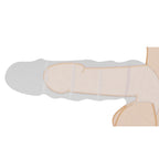 RealRock 9 Inch Penis Sleeve Flesh Tan|Back View|"quality build - back view"