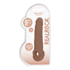 RealRock 9 Inch Penis Sleeve Flesh Tan|Detail View|"surface detail - detail view"