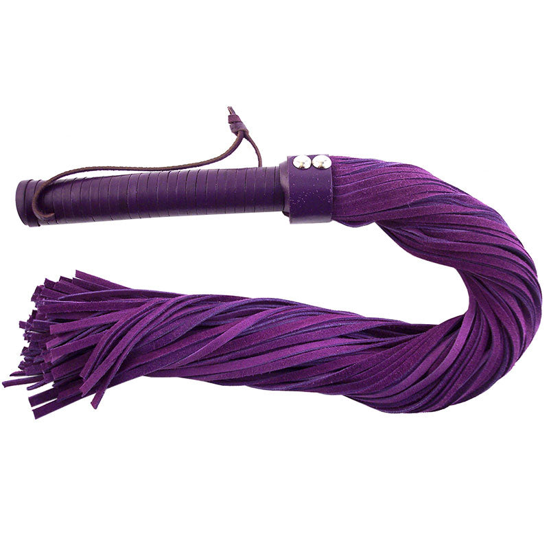 Rouge Garments Purple Suede Flogger|Front View|"suede flogger-front view"|