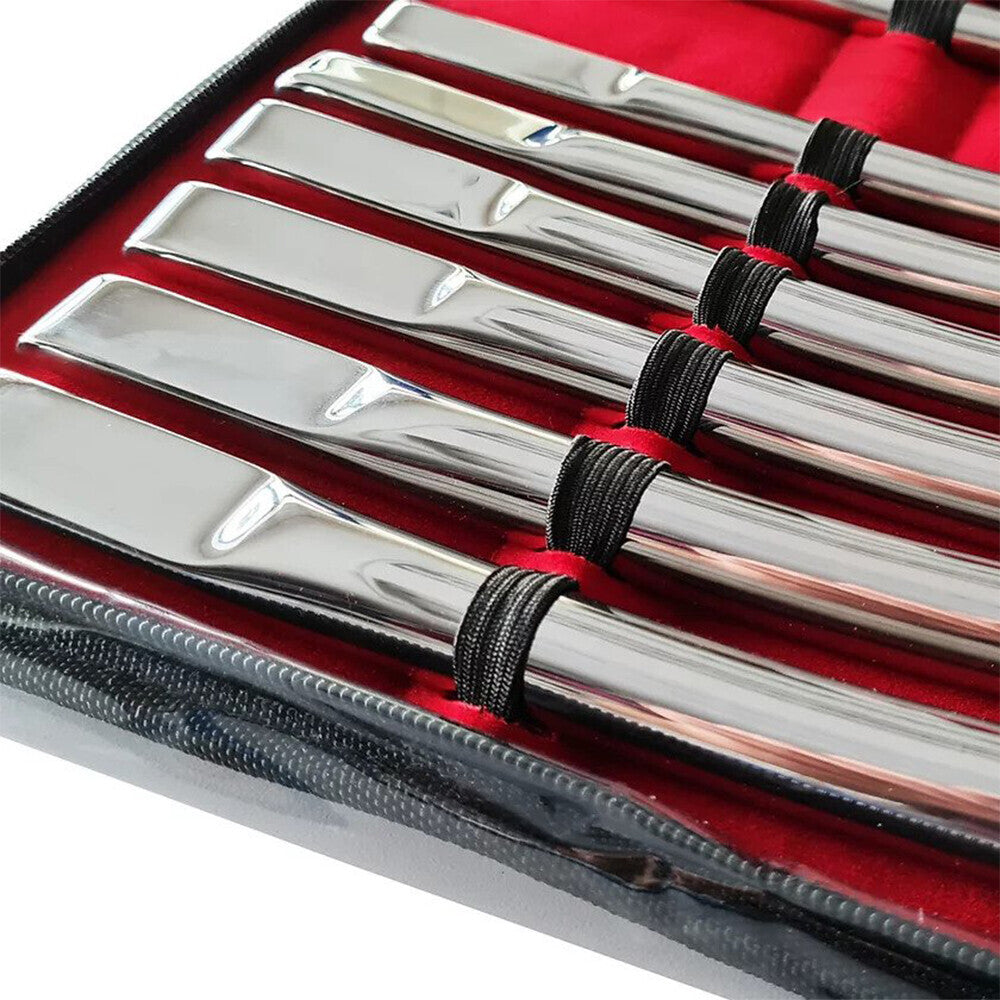 Rouge Garments Hegar 14 Piece Uterine Dilator Set|Back View|"set arrangement-back view adult toys direct"|