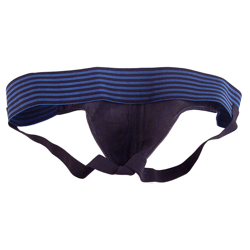 Rouge Garments Jock Black And Blue|Side View|"jock features-side view"|