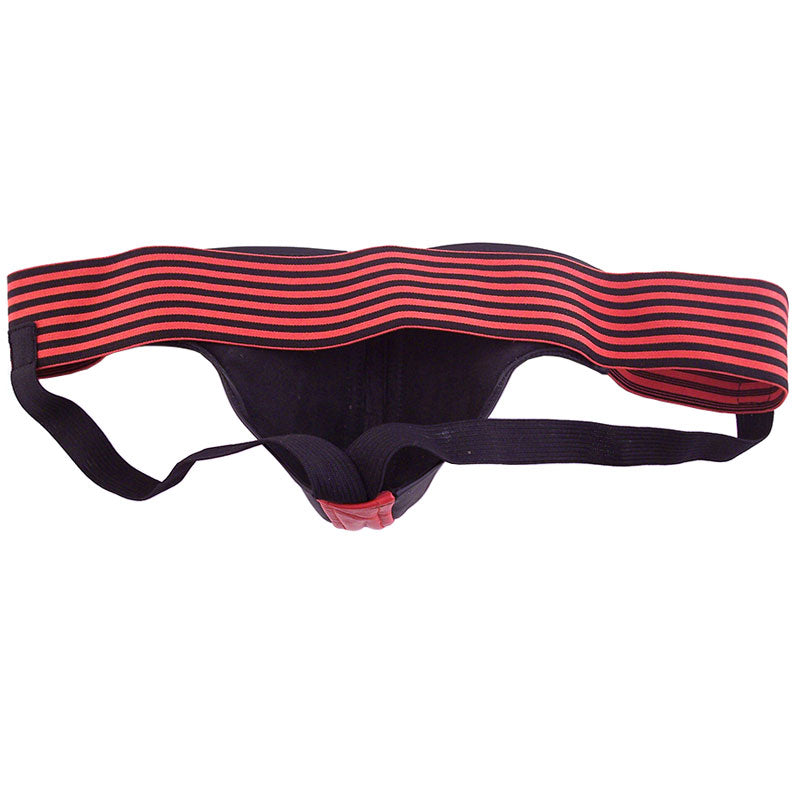Rouge Garments Jock Black And Red|Side View|"jock features-side view"|