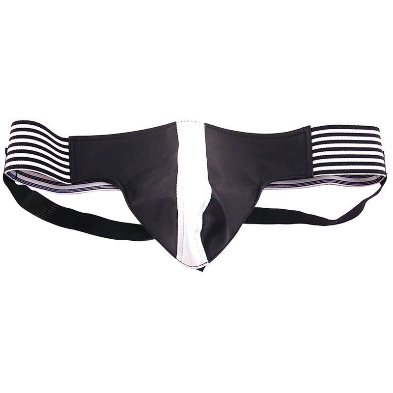 Rouge Garments Jock Black And White|Front View|"white design-front view"|