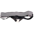 Rouge Garments Jock Black And White|Side View|"jock features-side view"|