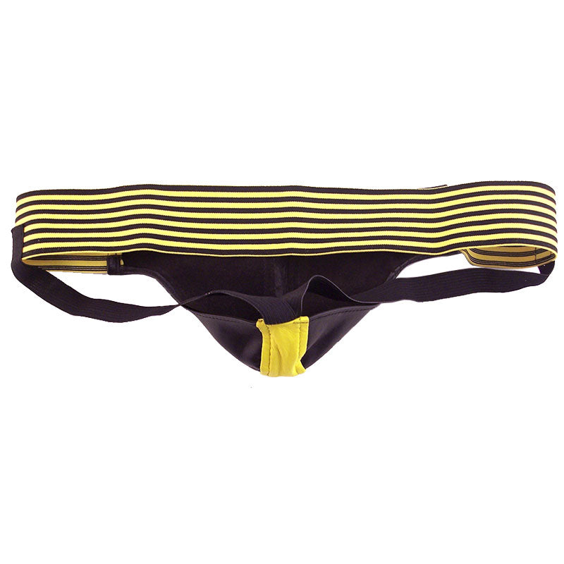 Rouge Garments Jock Black And Yellow|Side View|"jock features-side view"|