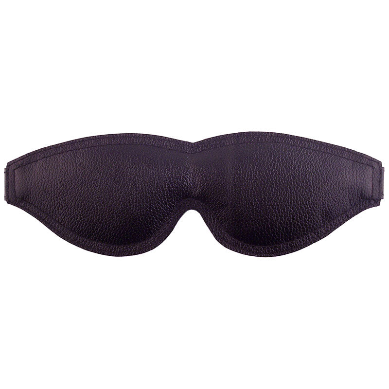 Rouge Garments Large Black Padded Blindfold|Front View|"black padded mask-front view adult toys direct"|