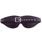 Rouge Garments Large Black Padded Blindfold|Side View|"padding detail-side view adult toys direct"|