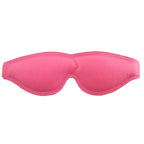 Rouge Garments Large Pink Padded Blindfold|Front View|"pink padded mask-front view adult toys direct"|