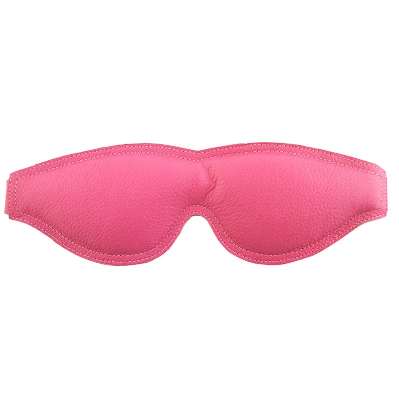 Rouge Garments Large Pink Padded Blindfold|Front View|"pink padded mask-front view adult toys direct"|
