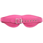 Rouge Garments Large Pink Padded Blindfold|Side View|"padding detail-side view adult toys direct"|