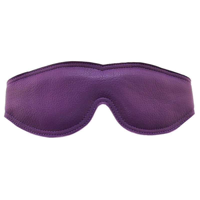 Rouge Garments Large Purple Padded Blindfold|Front View|"purple padded mask-front view adult toys direct"|