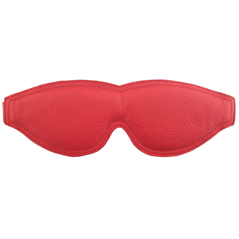 Rouge Garments Large Red Padded Blindfold|Front View|"red padded mask-front view adult toys direct"|