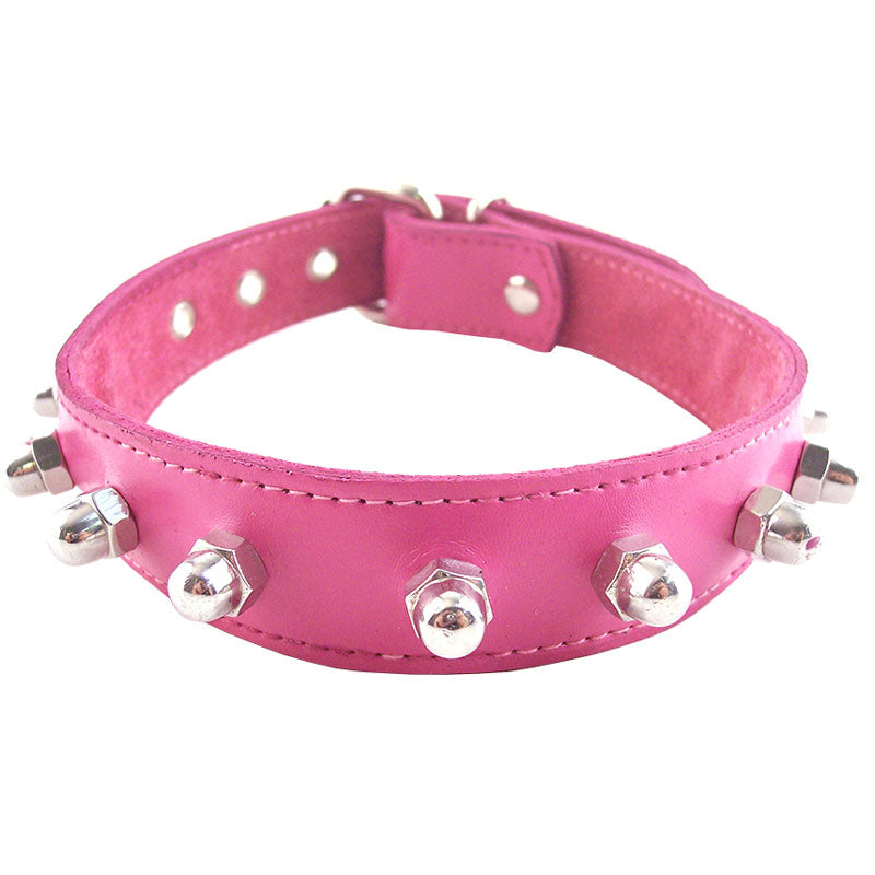 Rouge Garments Pink Nut Collar|Front View|"nut collar-front view"|