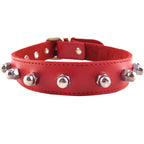Rouge Garments Red Nut Collar|Front View|"nut collar-front view"|