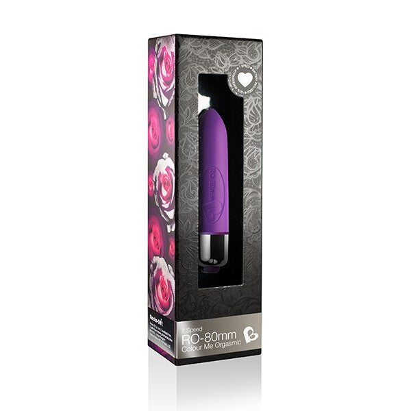 Rocks-Off-80mm-Rainbow-Bullet-Vibrator|Front View|"rainbow bullet vibrator-front view"