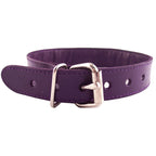 Rouge Garments Purple Studded ORing Studded Collar|Side View|"ring details-side view"|