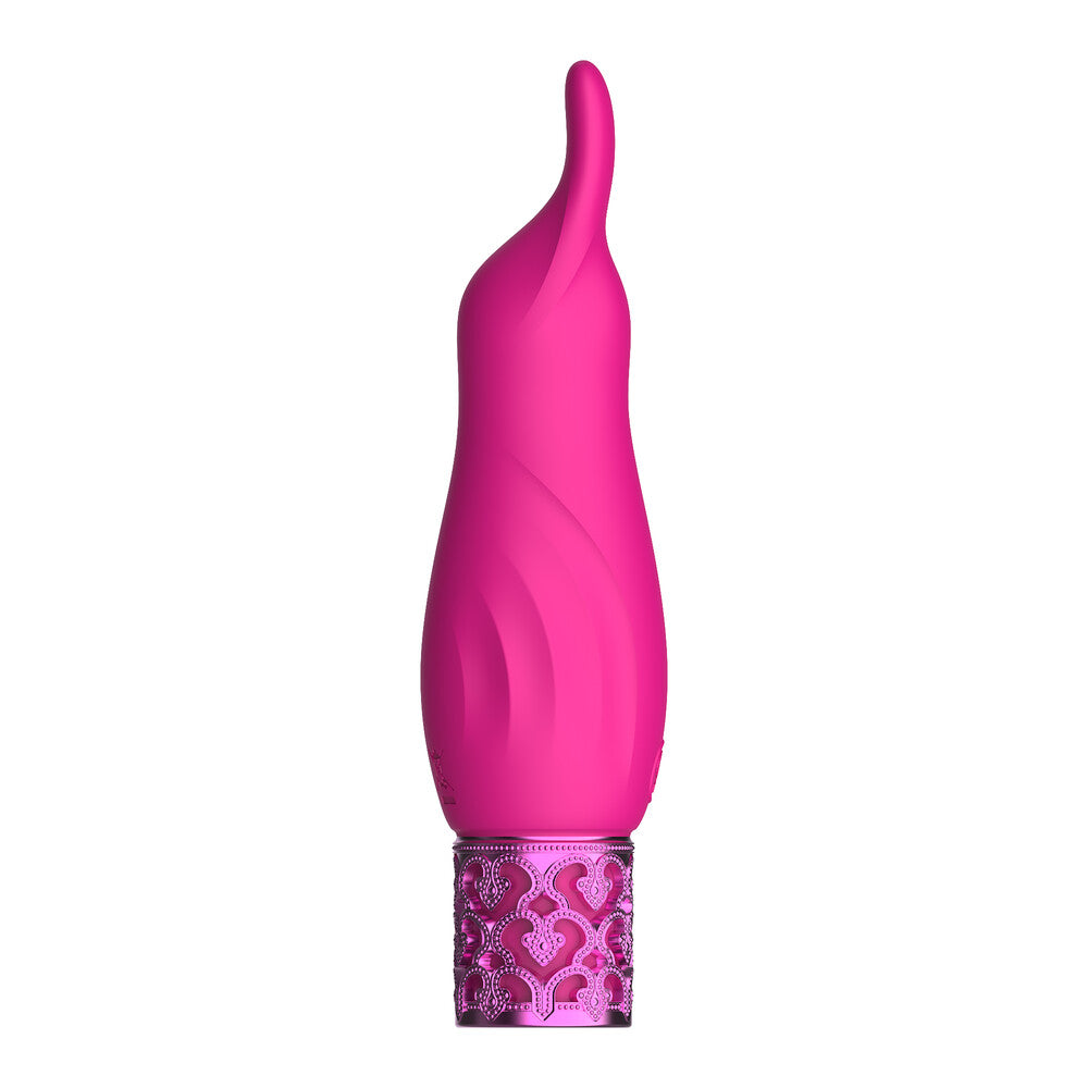 Royal-Gems-Sparkle-Rechargeable-Bullet-Pink|Front View|"sparkle pink-front view"