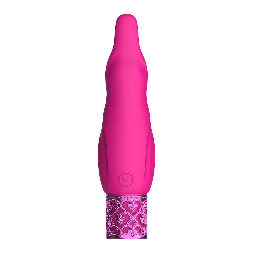 Royal-Gems-Sparkle-Rechargeable-Bullet-Pink|Side View|"bullet design-side view"