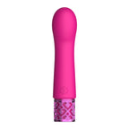 Royal-Gems-Bijou-Rechargeable-Silicone-Bullet-Pink|Side View|"silicone design-side view"