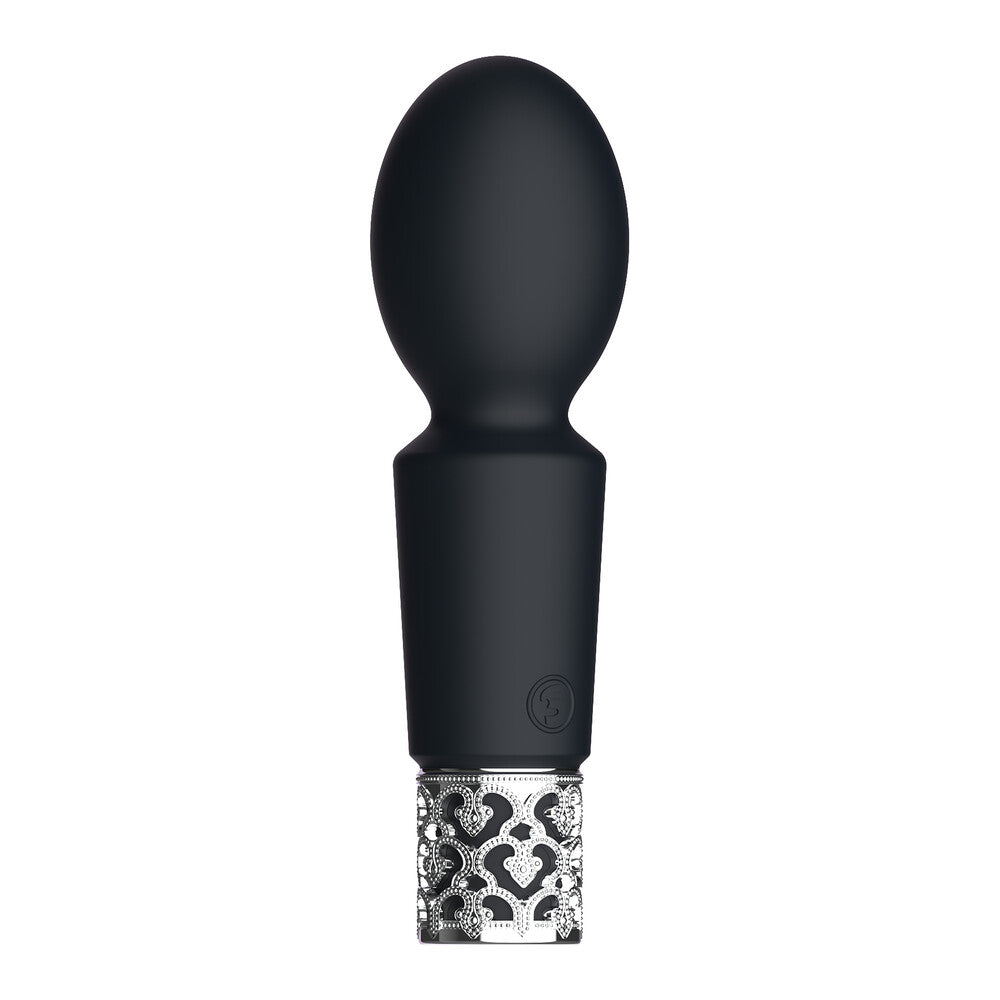 Royal Gems Brilliant Rechargeable Bullet Black | Front View | Black compact vibrator
