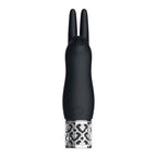 Royal-Gems-Elegance-Rechargeable-Silicone-Bullet-Black|Side View|"premium bullet design-side view"