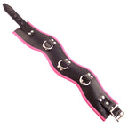 Rouge Garments Black And Pink Padded Posture Collar|Front View|"padded collar-front view"|