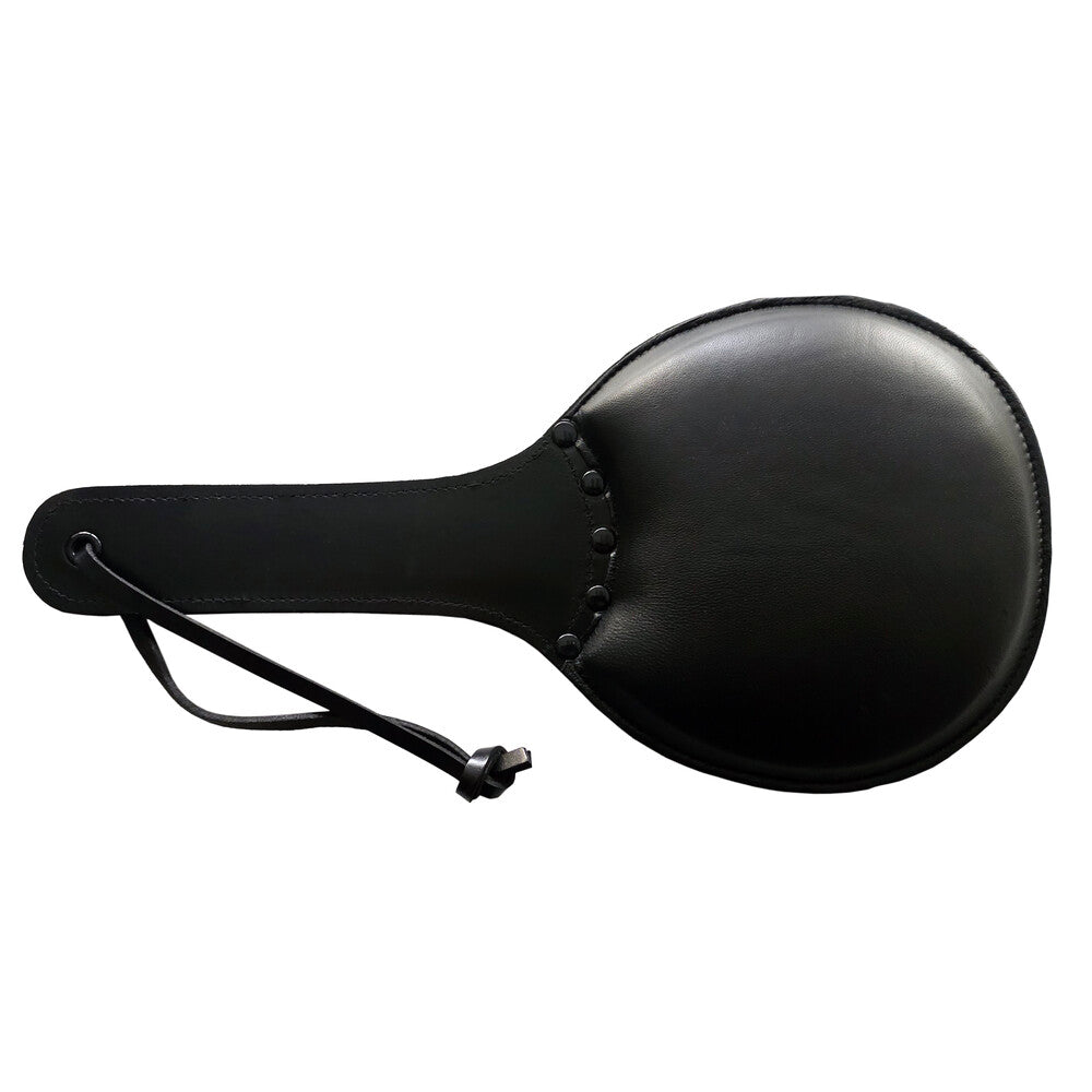 Rouge Leather Padded Ping Pong Paddle|Front View|"padded ping pong design-front view adult toys direct"|