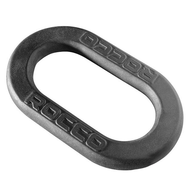 The Rocco 3 Way Wrap Cock Ring Black|Front View|"wrap design - front view"