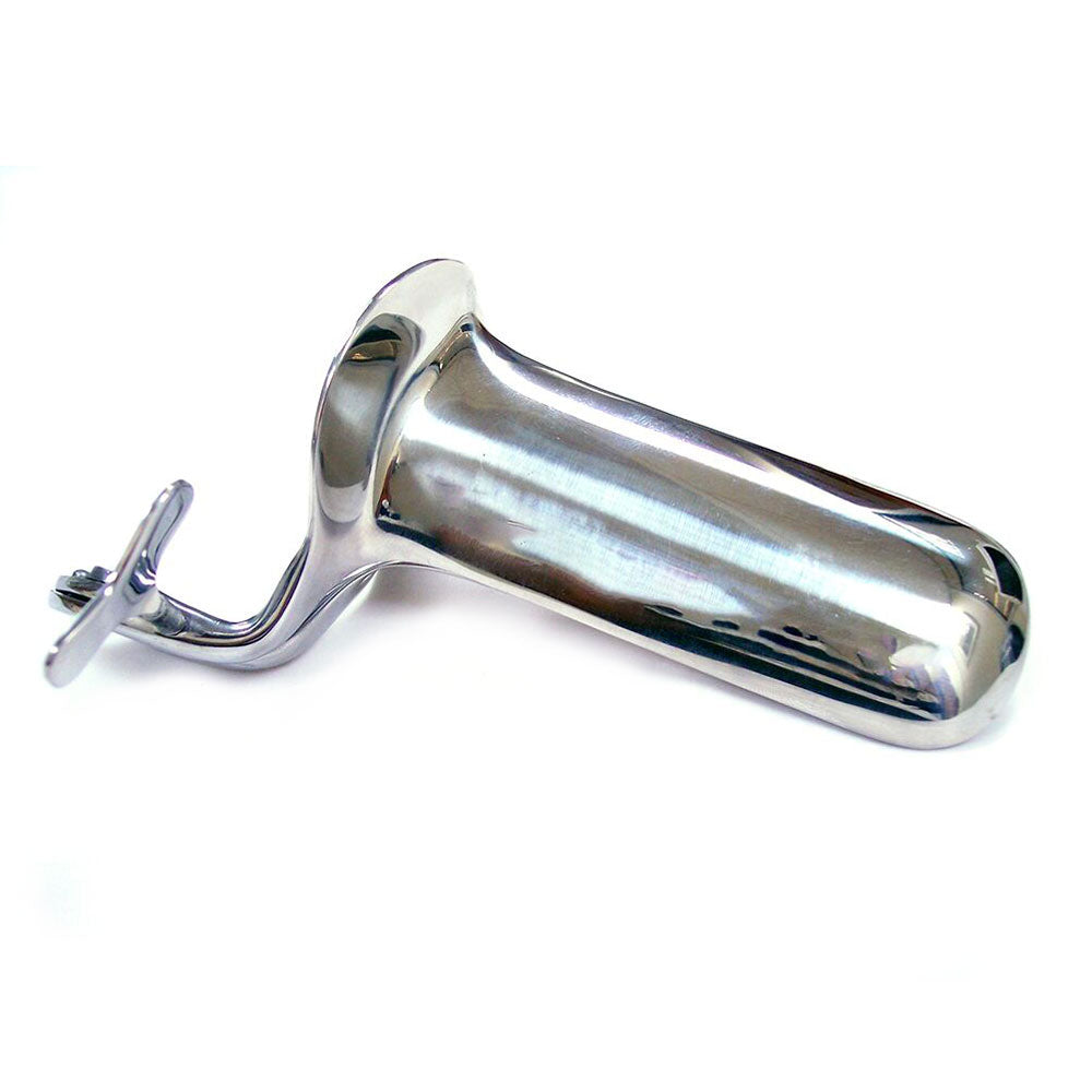 Rouge Stainless Steel Speculum Large|Front View|"premium steel speculum-front view adult toys direct"|