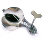 Rouge Stainless Steel Speculum Large|Side View|"speculum mechanism-side view adult toys direct"|