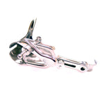 Rouge Stainless Steel Vaginal Speculum|Side View|"speculum detail-side view adult toys direct"|