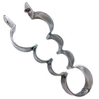 Rouge Stainless Steel Heavy Metal Wrist and Ankle Binder|Side View|"metal binder detail-side view adult toys direct"|
