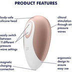 Satisfyer Pro Deluxe Clitoral Vibrator|Kit View|"Complete pleasure system - kit view"