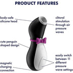 Satisfyer Pro Penguin Clitoral Massager|Detail View|"Multi-function controls - detail view"